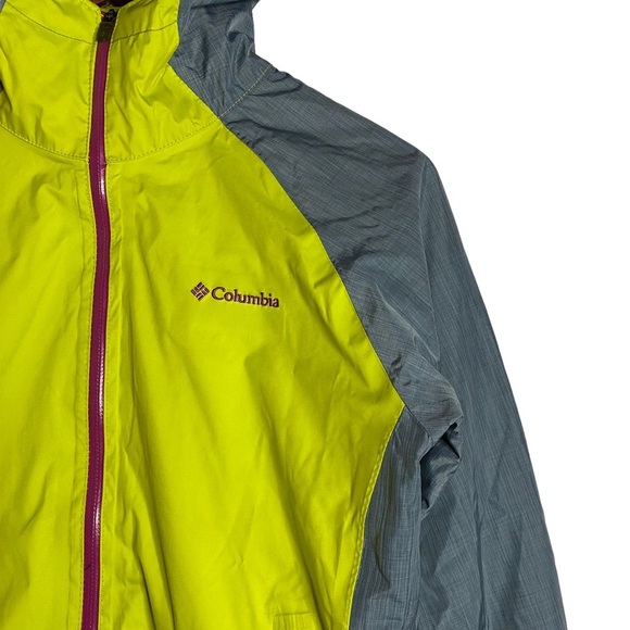 Columbia Hot Thought Jacket Omni-Heat Omni-Tech Yellow Gray Extra Small XS - Picture 7 of 16